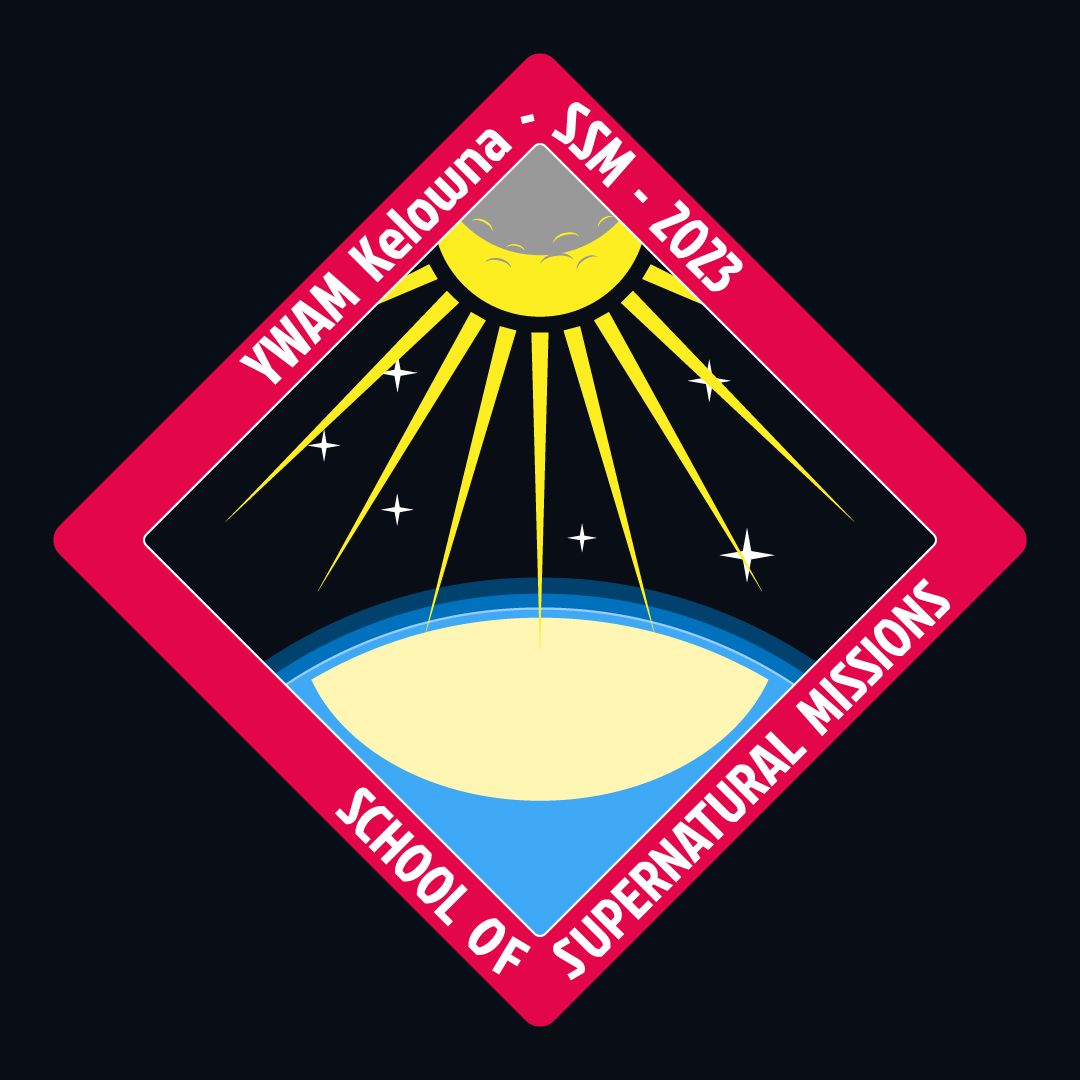 Unveiling SSM23 Mission Patch. Here is the 2023 School of Supernatural Missions - mission patch. It represents a prophetic devotion we did last year when preparing for SSM23. The title is "faithful witness", from David's words in Psalm 89:37 "like the moon, established forever, a faithful witness in the sky.” Selah. Pictured as a moon reflecting the sun's light, becoming a light to the world in darkness - Isaiah 60:1-3 "Arise, shine, for your light has come, and the glory of the LORD rises upon you. For behold, darkness covers the earth, and thick darkness is over the peoples; but the LORD will rise upon you, and His glory will appear over you. Nations will come to your light, and kings to the brightness of your dawn." Eph 5:13 "But everything exposed by the light becomes visible, for everything that is illuminated becomes a light itself." We handed each student a patch, asking "will you be a faithful witness?", they responded, "Yes!"