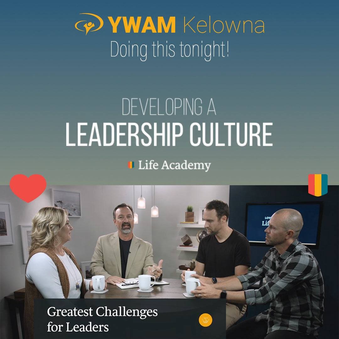 We can't say enough about @lovingonpurpose Life Academy and this Developing a Leadership Culture course. So good. Developing powerful leaders, famous for love, one day at a time. Thank you @dannylovingonpurpose @sheri_silk @thebanning and @asazcurry for your wisdom, example and life. .
.
.
.
www.ywamkelowna.org