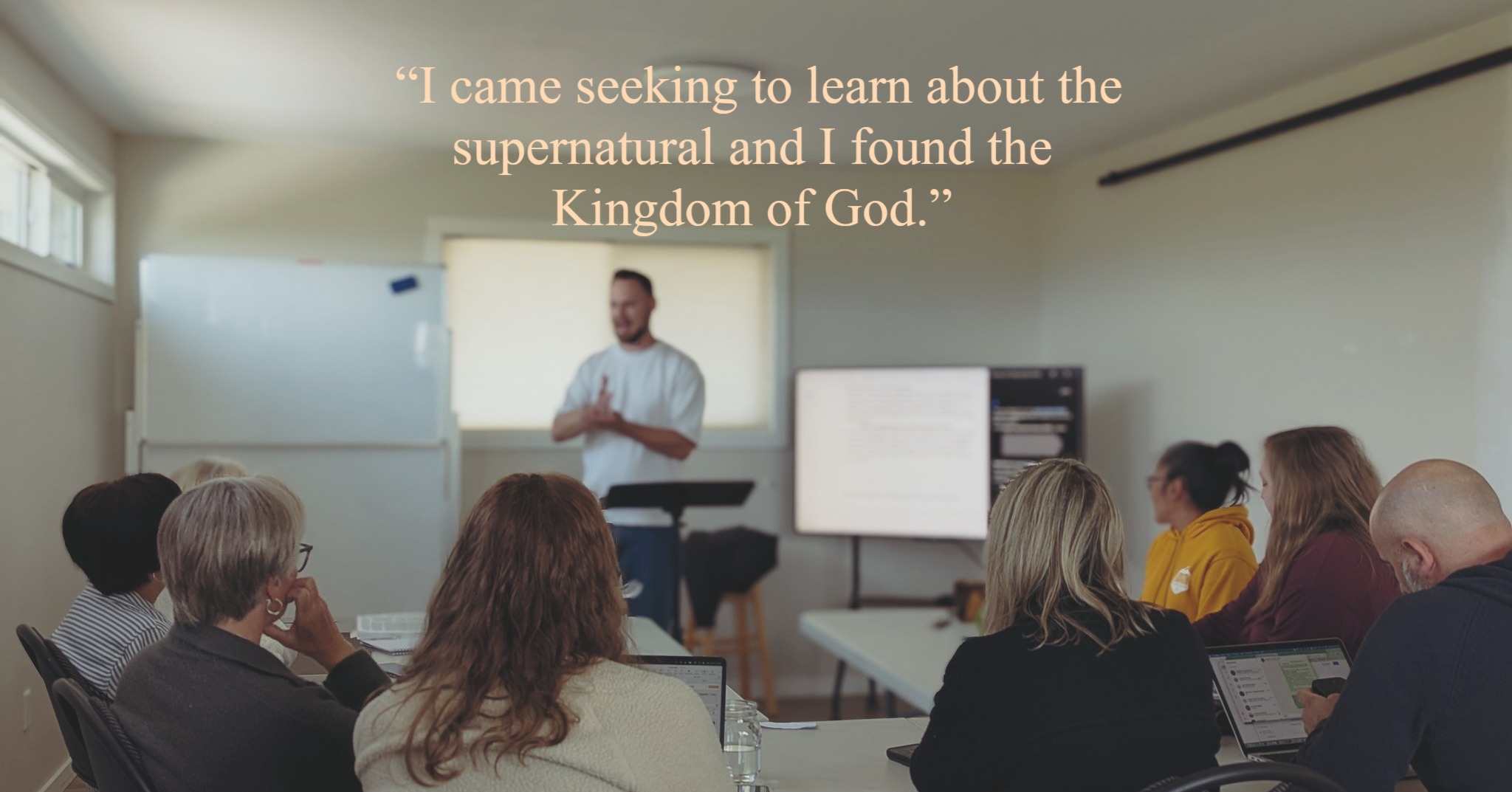 "I came seeking to learn
